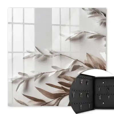 Feuilles d'élégance beige