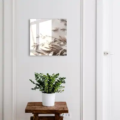 Feuilles d'élégance beige