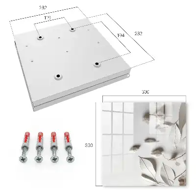 Feuilles blanches sur fond uni