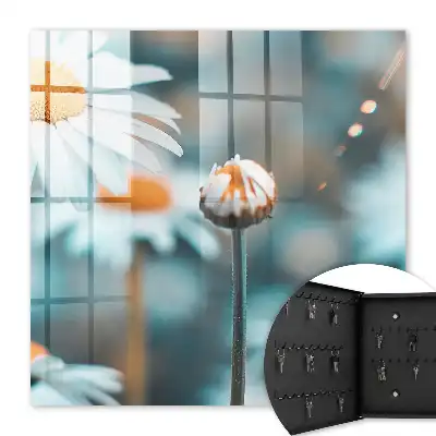 Fond flou et léger avec motif floral