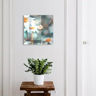 Fond flou et léger avec motif floral