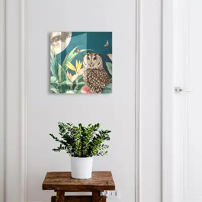 Paysage de plantes exotiques la nuit