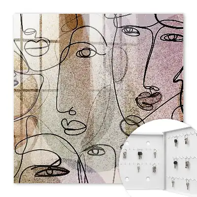 Dessin au trait aux couleurs pastel