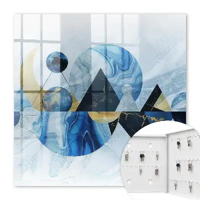 Abstraction cosmique dans des tons bleus