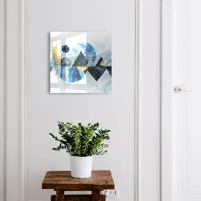 Abstraction cosmique dans des tons bleus