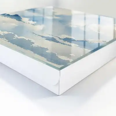 Ciel nuageux aux nuances de bleu