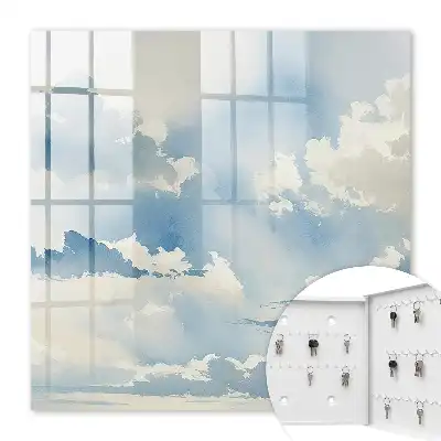 Ciel nuageux aux nuances de bleu