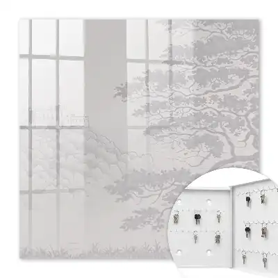 Tableau représentant un paysage de château