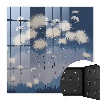 Pissenlits du paysage bleu