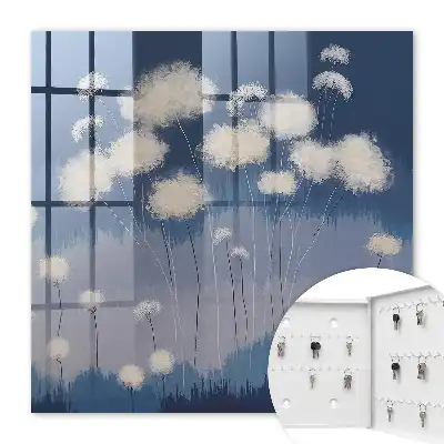 Pissenlits du paysage bleu