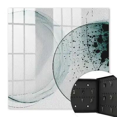 Tableau abstrait aux transitions tonales élégantes