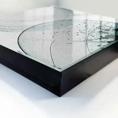 Tableau abstrait aux transitions tonales élégantes
