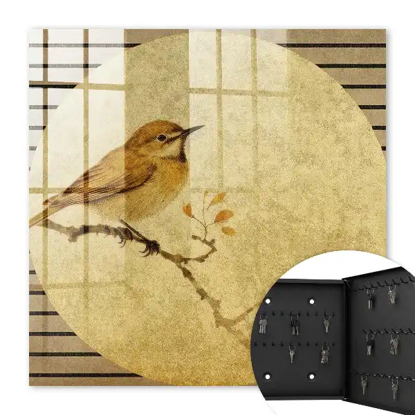 Oiseau décoratif couleur crème