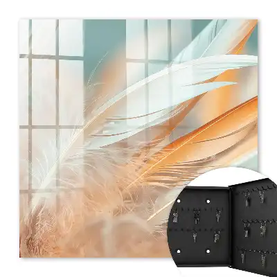 Plumes aux teintes pastel