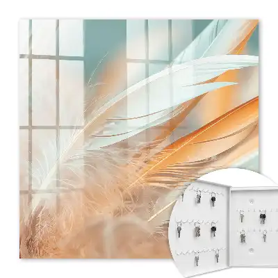 Plumes aux teintes pastel