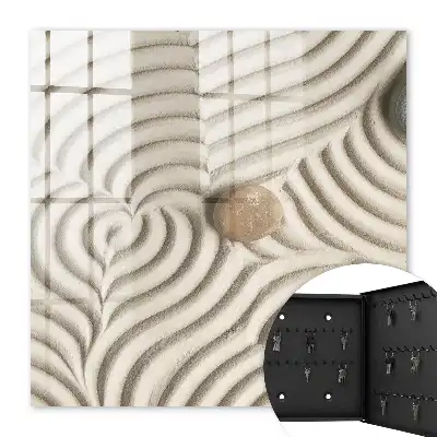 Composition zen de pierres et de mousse