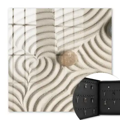 Composition zen de pierres et de mousse