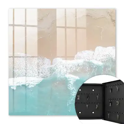 Détente sur la plage avec sable beige