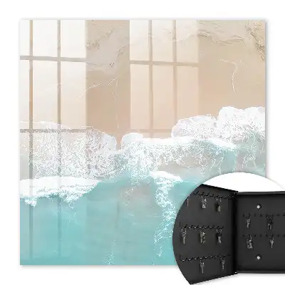 Détente sur la plage avec sable beige