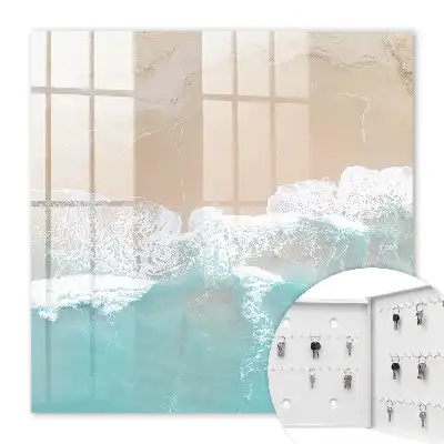 Détente sur la plage avec sable beige