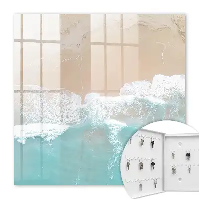 Détente sur la plage avec sable beige