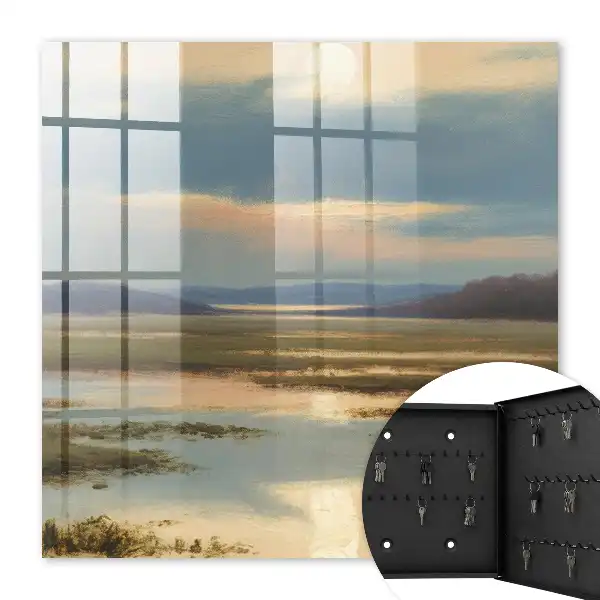 Un paysage paisible avec un horizon chaleureux