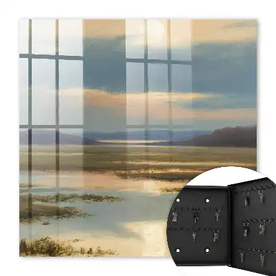 Un paysage paisible avec un horizon chaleureux