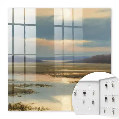 Un paysage paisible avec un horizon chaleureux