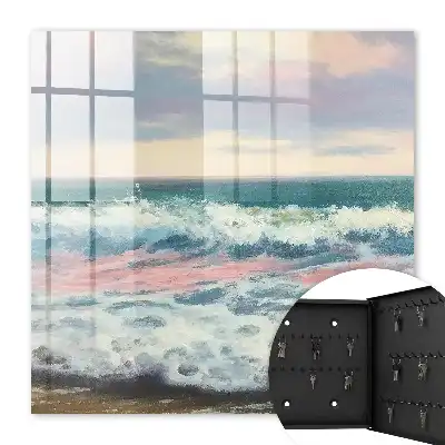 Paysage marin aux tons pastel