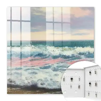 Paysage marin aux tons pastel