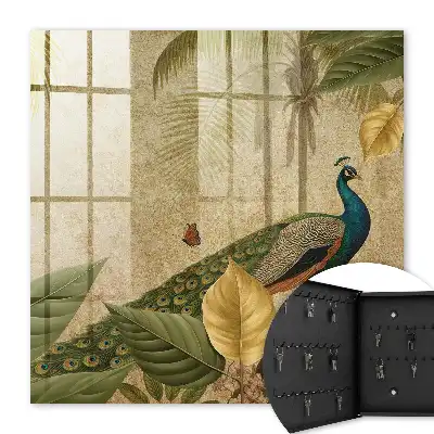 Paysage exotique de plantes à feuillage