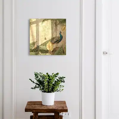 Paysage exotique de plantes à feuillage