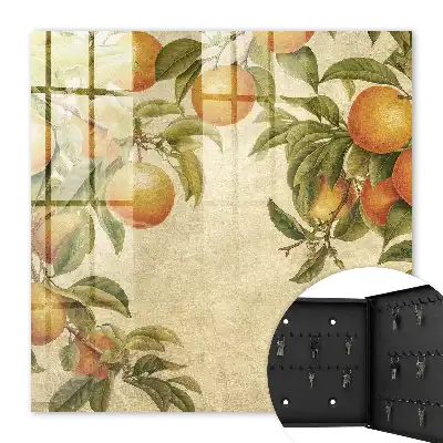 Oranges sur fond de nature lumineuse