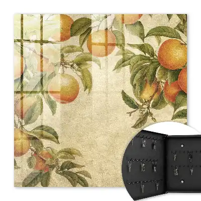 Oranges sur fond de nature lumineuse