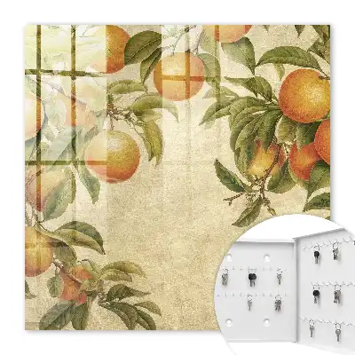 Oranges sur fond de nature lumineuse