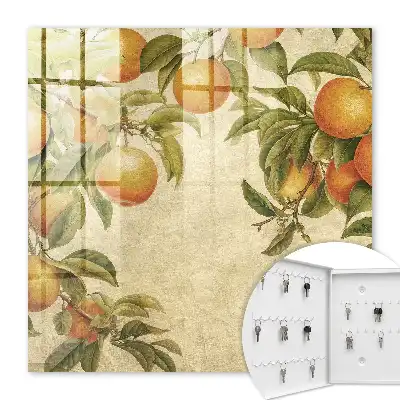 Oranges sur fond de nature lumineuse