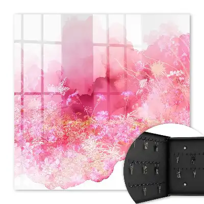 Tableau paysage floral à l'atmosphère légère