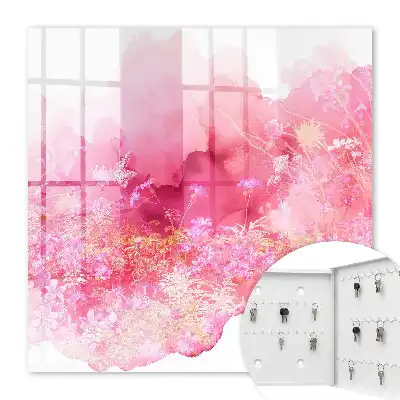 Tableau paysage floral à l'atmosphère légère