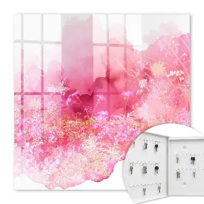 Tableau paysage floral à l'atmosphère légère