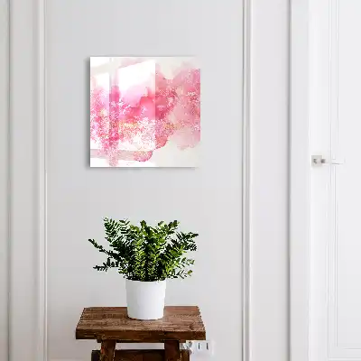 Tableau paysage floral à l'atmosphère légère