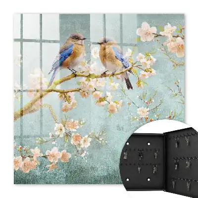 Scène printanière parmi les fleurs