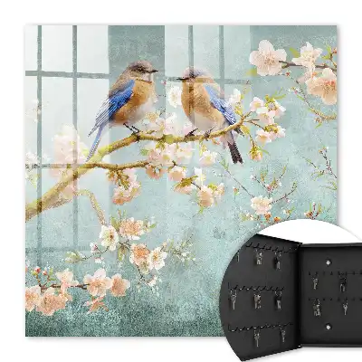 Scène printanière parmi les fleurs