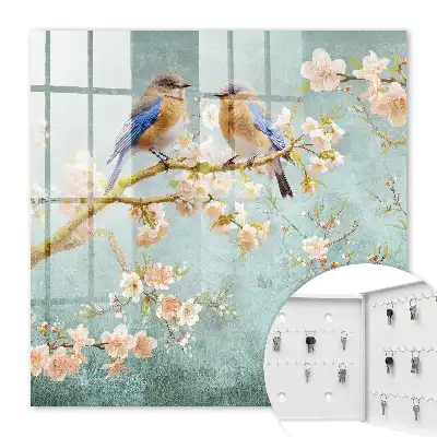 Scène printanière parmi les fleurs