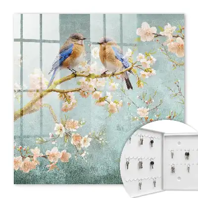Scène printanière parmi les fleurs