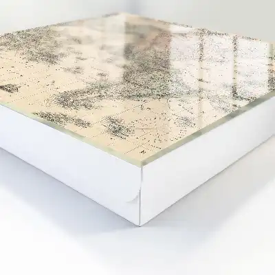 Carte du monde illustrée avec continents et navires