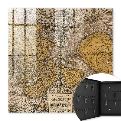 Carte ancienne détaillée des ornements
