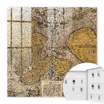 Carte ancienne détaillée des ornements