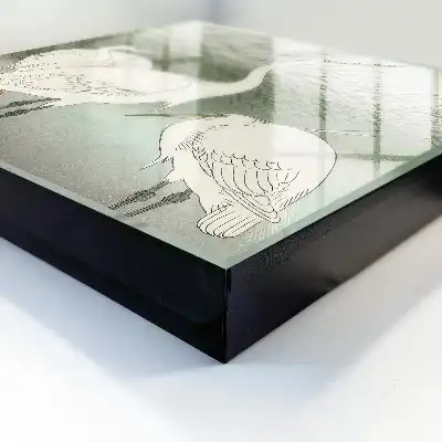 Hérons et herbes délicates