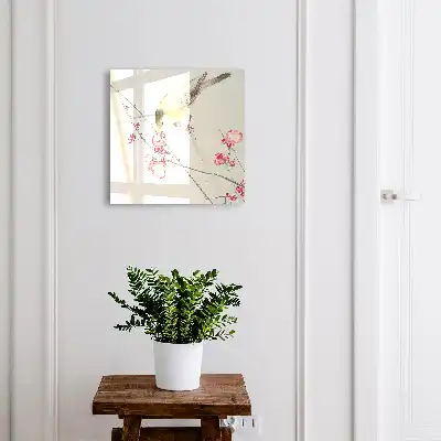 Style subtil des fleurs d'oiseaux