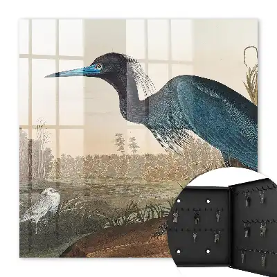 Tableau décoratif oiseau exotique dans la végétation